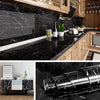 Black Marble Sheet Foil Wall Sticker – Waterproof Self Adhesive Marble Wallpaper for Home Decor in Pakistan