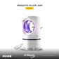 USB Mosquito Killer Lamp White 5V Electric Bug Zapper with Silent Operation Indoor Insect Trap 22x13cm