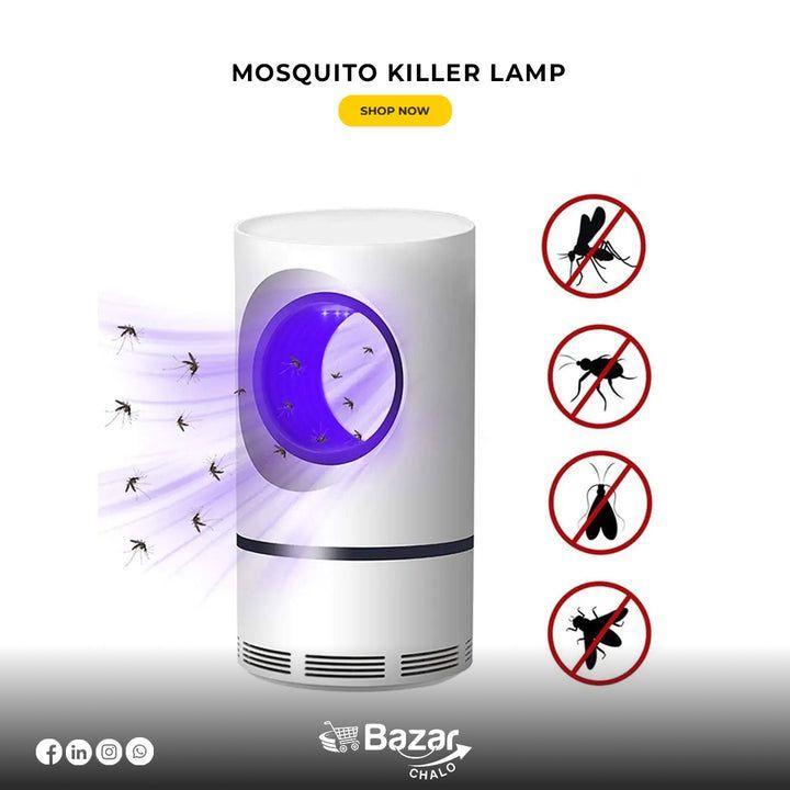 USB Mosquito Killer Lamp White 5V Electric Bug Zapper with Silent Operation Indoor Insect Trap 22x13cm