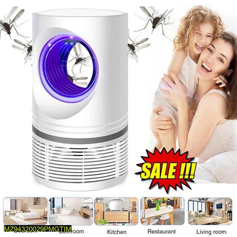 USB Mosquito Killer Lamp White 5V Electric Bug Zapper with Silent Operation Indoor Insect Trap 22x13cm
