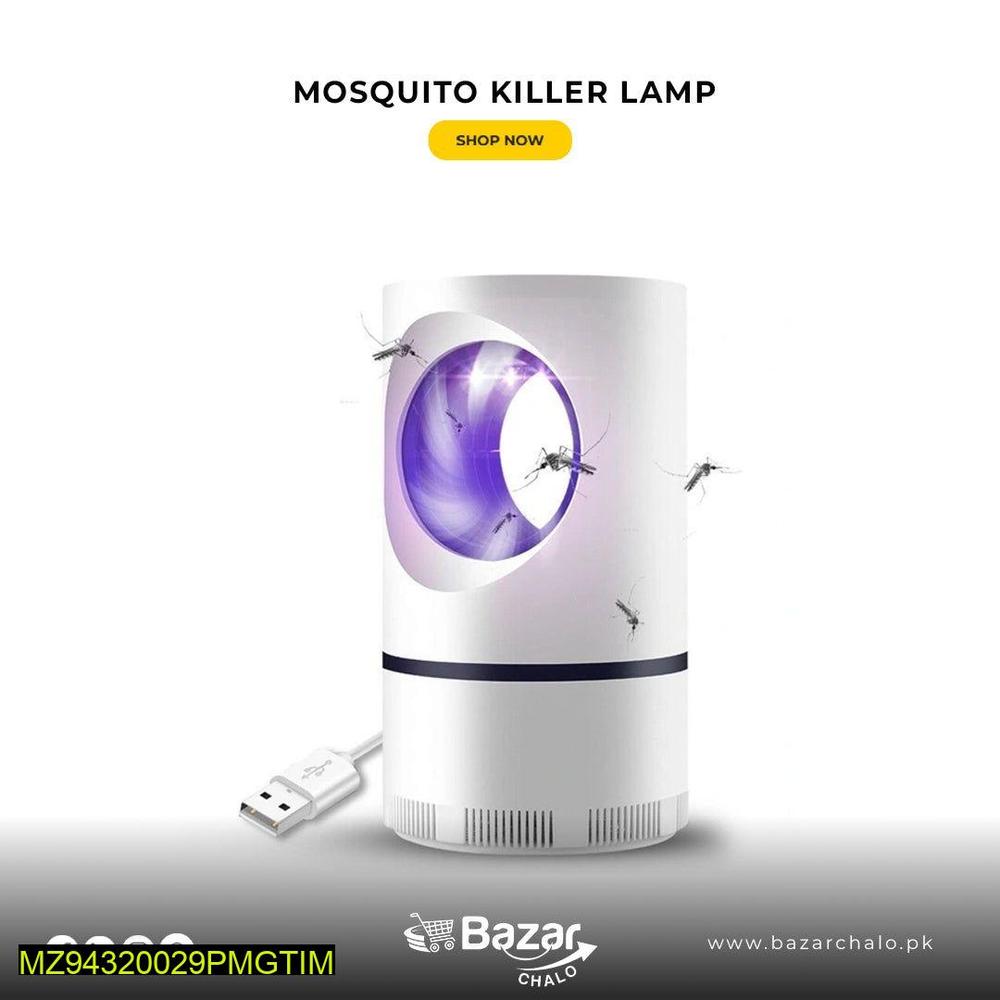 USB Mosquito Killer Lamp White 5V Electric Bug Zapper with Silent Operation Indoor Insect Trap 22x13cm